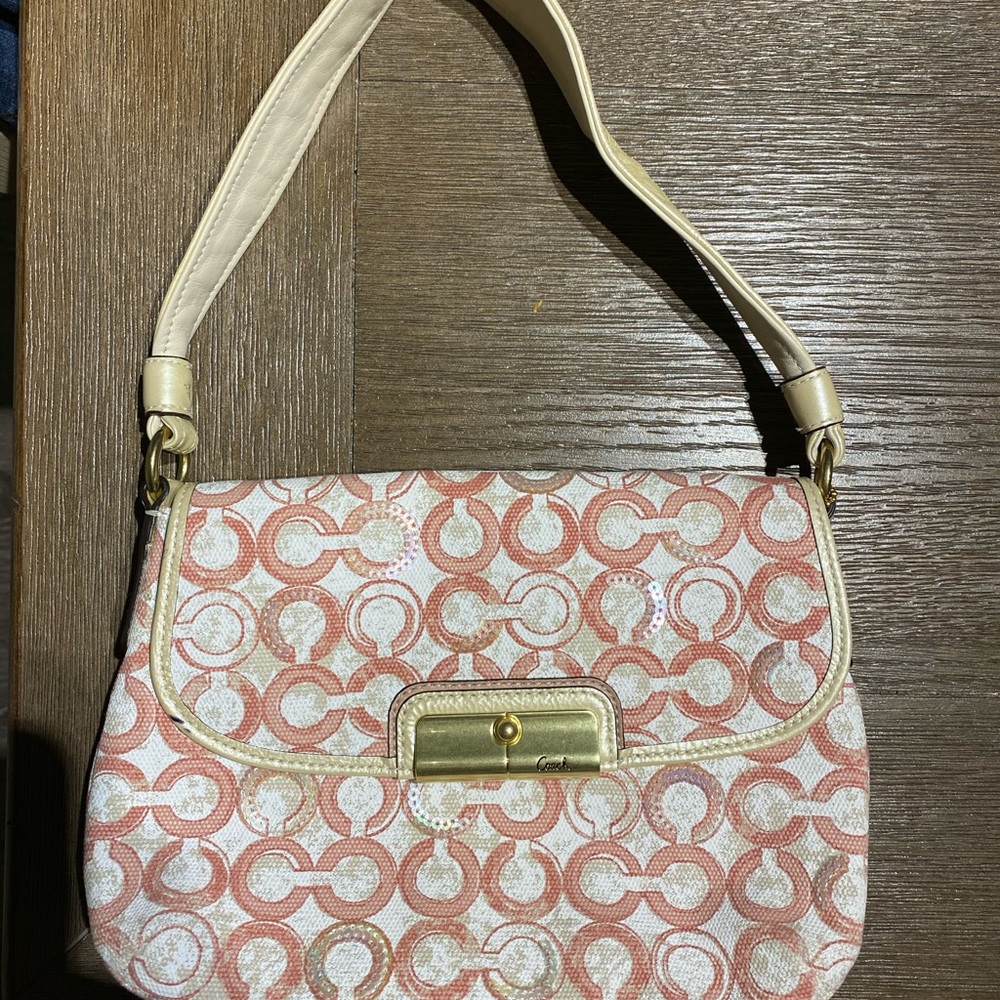 Coach sequin bag